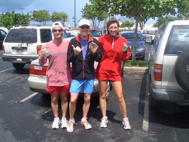 From left:  Michael, Ian, Rita (photo by George)