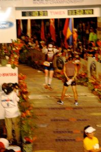 About to execute a front handspring?