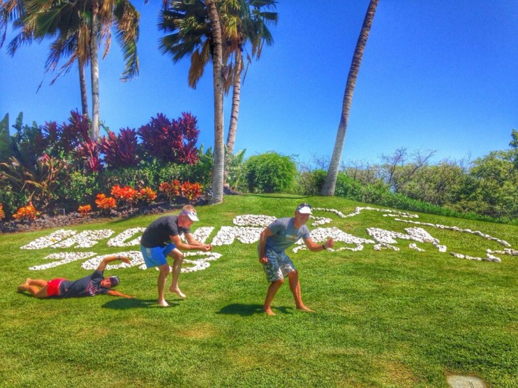 in front of the Fairmont