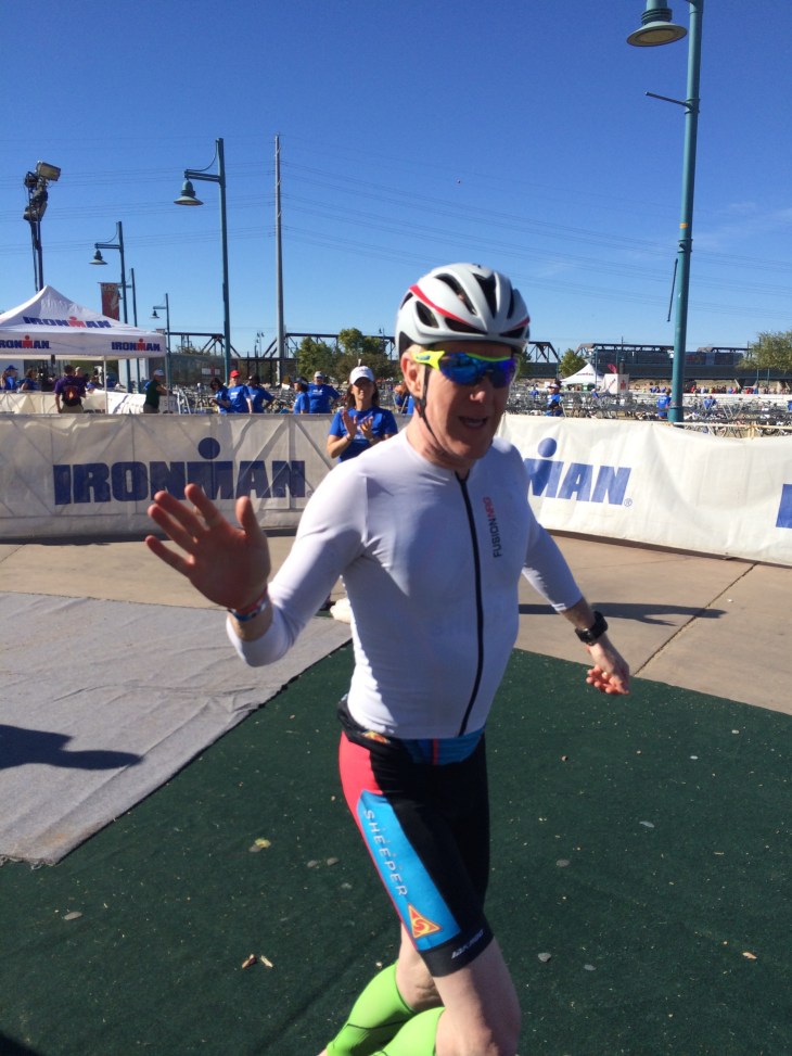 Glad to be off the bike!